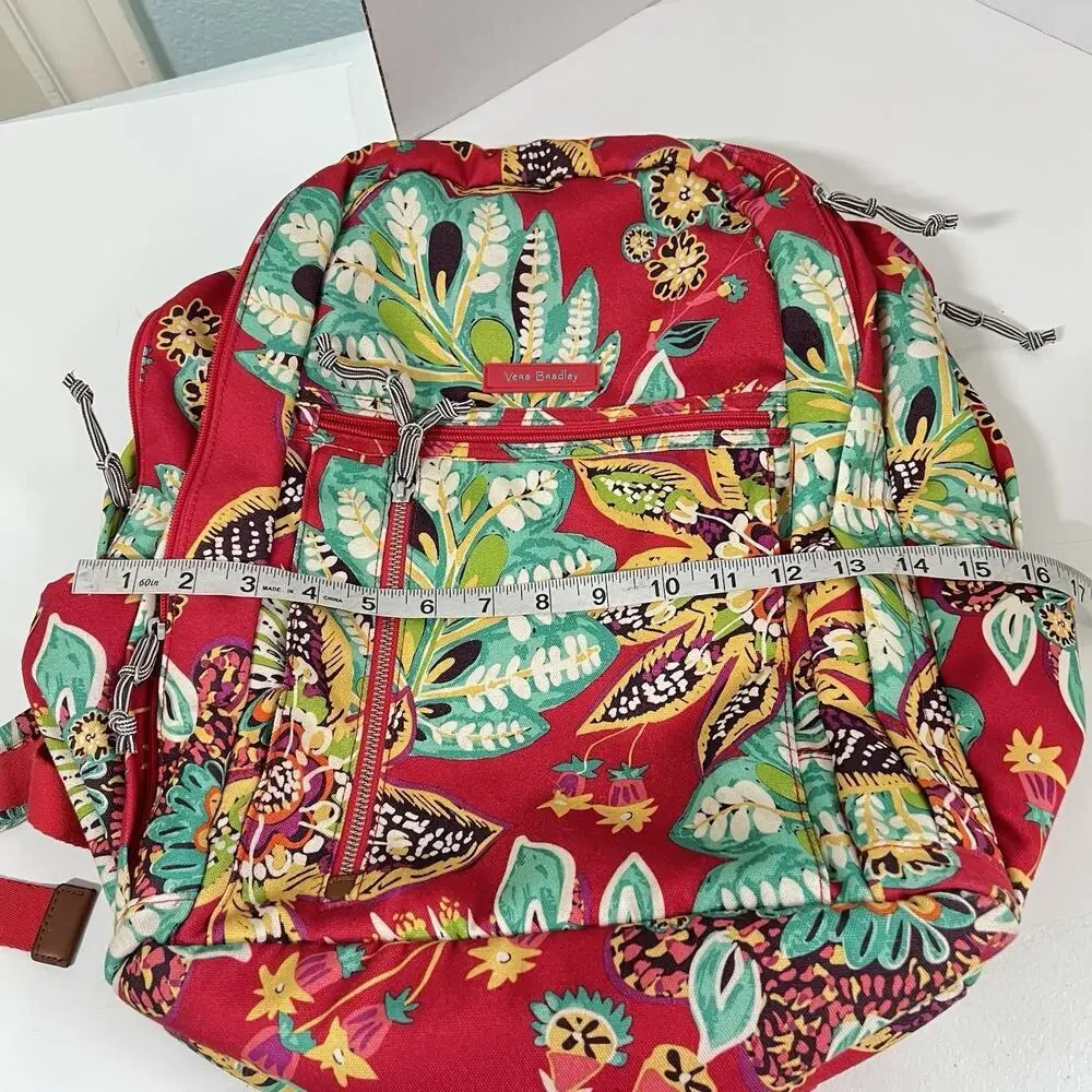 Vera Bradley Lighten Up Grand Backpack Laptop Rumba Large